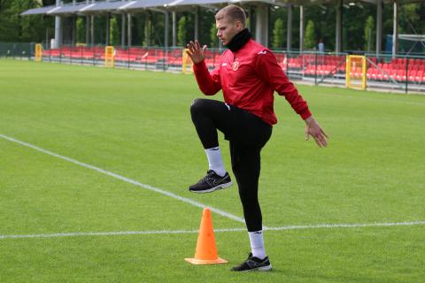 Przemysław Kita wrócił do treningów z drużyną Widzewa Życie Pabianic