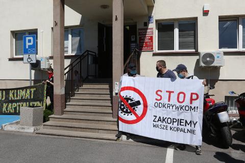 Protest przeciwko budowie kopalni w Porszewicach Życie Pabianic