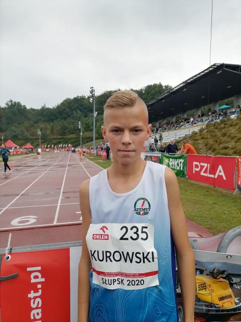 Kacper Kurowski (Azymut) podczas mistrzostw Polski w Słupsku Życie Pabianic