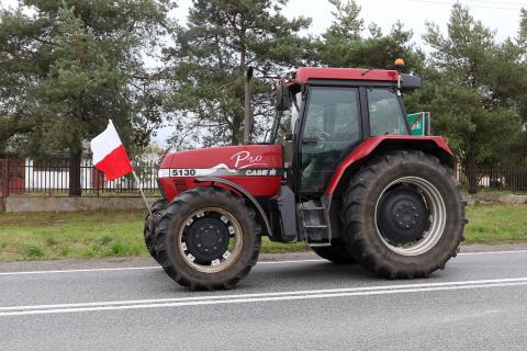Protest rolników: zablokowana droga pod Pabianicami Życie Pabianic