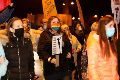 Protest strajk kobiet zakaz aborcji Życie Pabianic