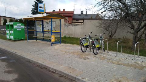 Stacja roweru miejskiego przy ul. Karniszewickiej Życie Pabianic