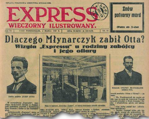 O zabójstwie w pabianickiej fabryce gazety pisały na pierwszych stronach.