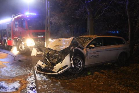 Zderzyły się trzy samochody: dwa osobowe i ciężarówka Życie Pabianic