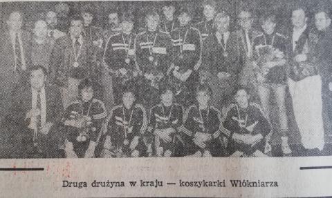 Wicemistrzynie Polski 1988 - koszykarki Włókniarza Życie Pabianic