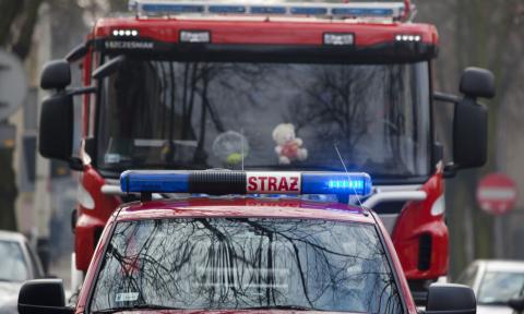 Strażacy pędzili na sygnale Życie Pabianic