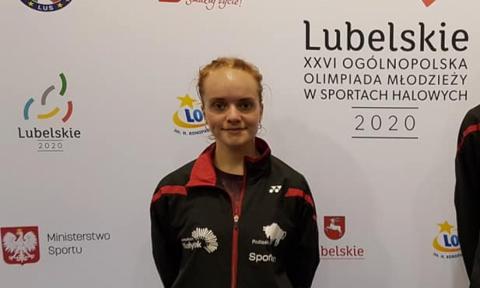 Wychowanka Korony Anastasia Kosenchuk wróciła z dwoma medalami z badmintonowej olimpiady Życie Pabianic