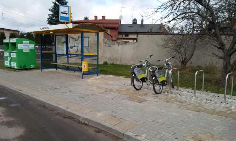 Stacja roweru miejskiego przy ul. Karniszewickiej Życie Pabianic
