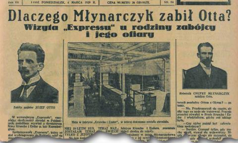 O zabójstwie w pabianickiej fabryce gazety pisały na pierwszych stronach.