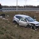 Groźny wypadek na wiadukcie nad S14, na ulicy Rypułtowickiej Życie Pabianic