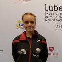 Wychowanka Korony Anastasia Kosenchuk wróciła z dwoma medalami z badmintonowej olimpiady Życie Pabianic