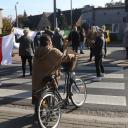 Strajk kobiet: blokada drogi w Dobroniu Życie Pabianic