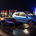 Wypadek w Dobroniu. Zderzyły się dwa samochody
