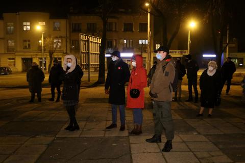 Strajk Kobiet w Pabianicach przeciwko zakazowi aborcji Życie Pabianic