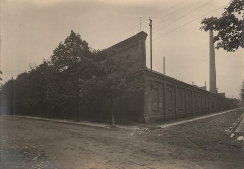 Ulica Kilińskiego w Pabianicach, róg Grobelnej - zdjęcie z 1926 roku