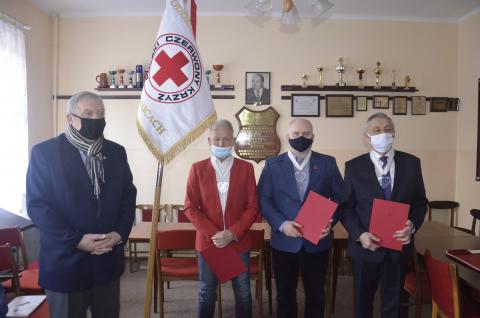 Florian Wlaźlak, Wojciech Czestkowski, Andrzej Stępień trzymali Kryształowe Serca