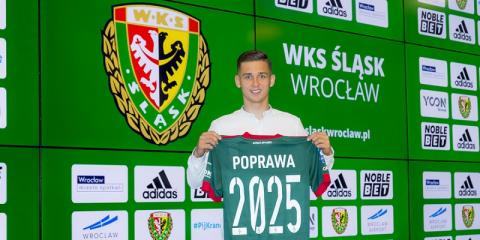 Wychowanek GKS Ksawerów Konrad Poprawa będzie dalej grał w Śląsku Wrocław Życie Pabianic