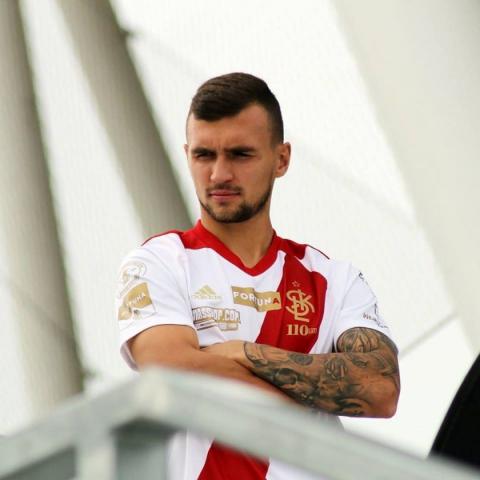 Maksymilian Rozwandowicz (ŁKS Łódź) zagrał 45 minut w meczu z Koroną Kielce Życie Pabianic