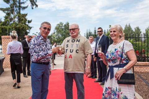 Lech Wałęsa był gościem w Afloparku. Uczestniczył on w charytatywnej zbiórce dla Fundacji Gajusz Życie Pabianic