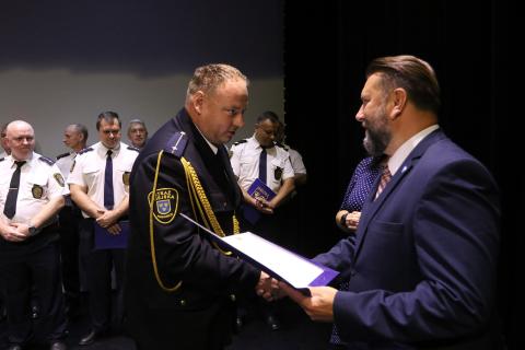 Uroczystość 30 lecia Straży Miejskiej w Pabianicach i rozdanie awansów Życie Pabianic