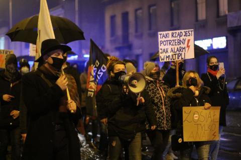 Protest zorganizowany 6 listopada 2020 roku Życie Pabianic