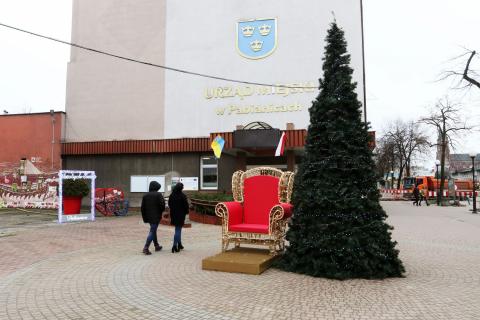świąteczne dekoracje w centrum Pabianic