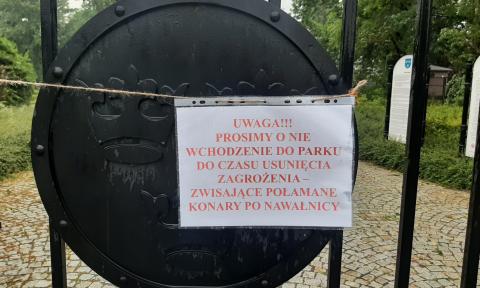 Zamknięto m.in. park Słowackiego