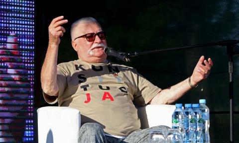 Spotkanie z Lechem Wałęsą prowadził Maciej Stuhr