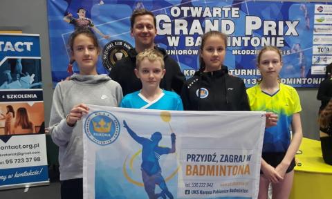 Badmintoniści Korony wywalczyli w Drzonkowie cztery medale Życie Pabianic