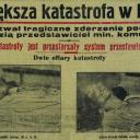 Na pierwszych stronach gazet ukazały się fotografie ofiar katastrofy kolejowej pod Pabianicami