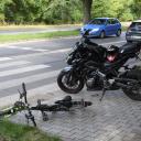 Motocyklista potrącił rowerzystkę