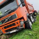 Wypadek z udziałem ciężarówki firmy Włodan