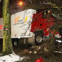 Ciężarówka skosiła sygnalizator i kilka drzew Życie Pabianic