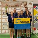 Klubowe wicemistrzynie Polski młodziczek w badmintonie - UKS Korona Pabianice Życie Pabianic