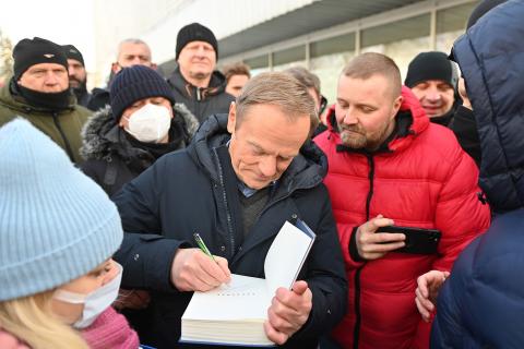 Donald Tusk odwiedził Pabianice i Ksawerów Życie Pabianic