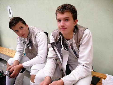 Floreciści Zjednoczonych Stanisław Jurga (z lewej) i Tomasz Bartoszek startowali w Pucharze Polski Życie Pabianic