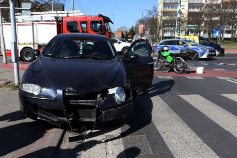 Grota-Roweckiego i Bugaj: wypadek na skrzyżowaniu zycie Pabianic