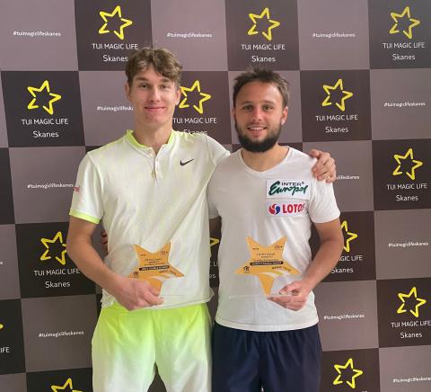 Wychowanek PKT Pabianice Szymon Kielan i Michał Mikuła wygrali tenisowy turniej w Tunezji Życie Pabianic