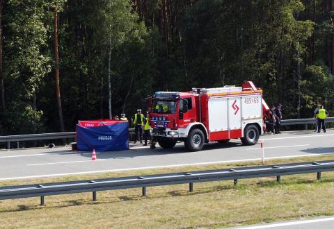 Tragiczny wypadek motocyklisty na trasie S8 Życie Pabianic