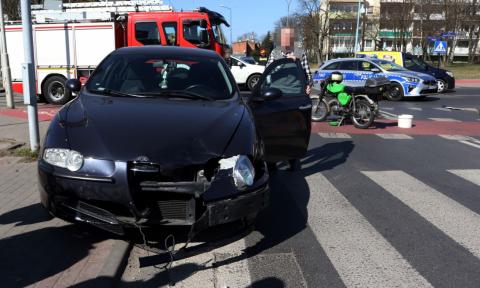 Grota-Roweckiego i Bugaj: wypadek na skrzyżowaniu zycie Pabianic