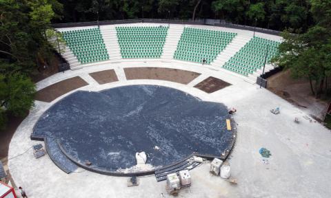 Tak zmienia się amfiteatr w parku Wolności Zycie Pabianic