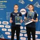 Badmintonowe siostry Maria Kisiel i Amelia Kisiel (UKS Korona Pabianice) zdobyły brązowy medal Życie Pabianic