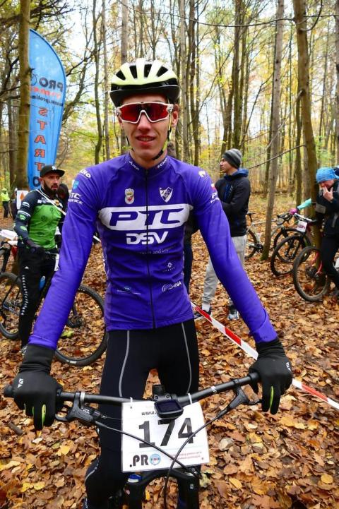 Igor Szumer (PTC DSV Alpina Pabianice) został mistrzem województwa w kolarstwie górskim Życie Pabianic
