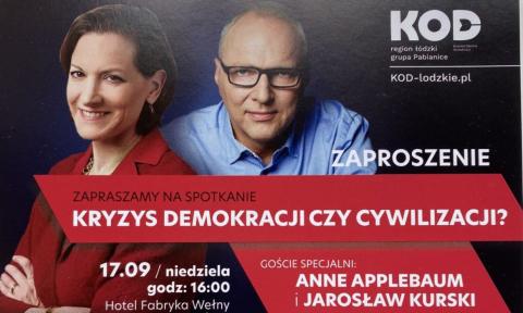 Do Pabianic przyjadą znani dziennikarze i intelektualiści Anna Applebaum i Jarosław Kurski.