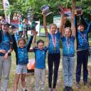 Najmłodsi biegacze UKS Azymut Pabianice wywalczyli grad medali w Pucharze Najmłodszych Życie Pabianic
