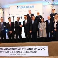 Uroczyste rozpoczęcie budowy fabryki Daikin w Ksawerowie Życie Pabianic