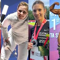 Sportowcy z Pabianic z sukcesami w 2023 roku - od lewej: Natalia Kowalska, Julia Walczyk-Klimaszyk, Kinga Królik i Mariusz Bałaziński Życie Pabianic