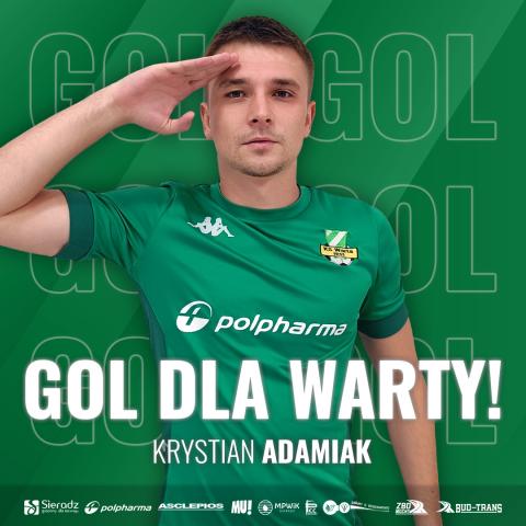 Wychowanek PTC, Krystian Adamiak strzelił pierwszą bramkę dla Warty Sieradz w rundzie wiosennej Życie Pabianic